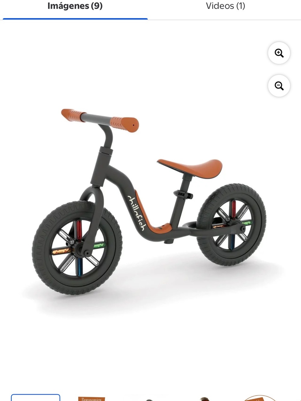 Orange & Gray Balance Bike - Lightweight Kids Ride-On
